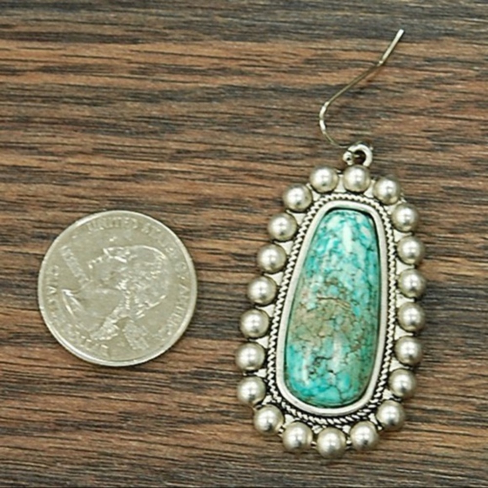 Turquoise Earrings - Picture 2 of 3